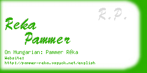 reka pammer business card